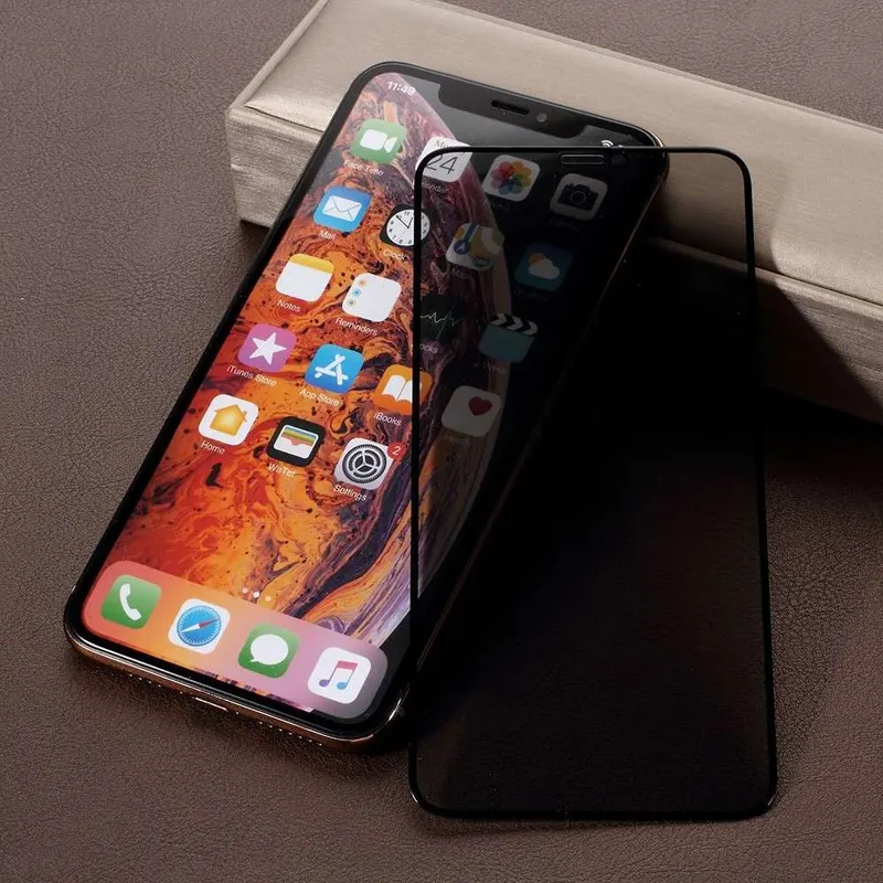 Huawei, Folie Sticla Huawei P40 Lite Full Glue Privacy Negru