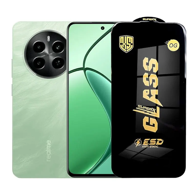 Flippy, Folie de Protectie pentru Realme P1, Flippy, Sticla Securizata ESD, Margini Negre