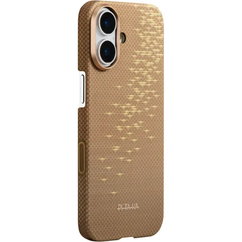 Pitaka Husa de protectie Pitaka pentru iPhone 17 Glinds of Gold Ultra-Slim, Auriu