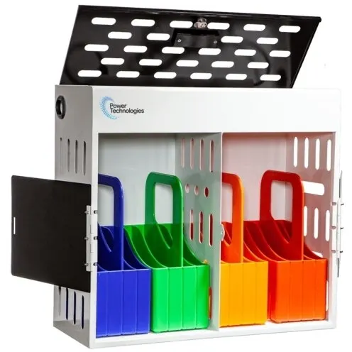 Power Technologies Statie de incarcare Power Technologies AC-GO-16, pentru 16 device-uri, dimensiune maxima suportata 14 inch, metal