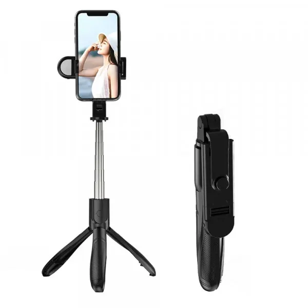 techsuit Selfie Stick Bluetooth Techsuit S01-S, Universal, Negru