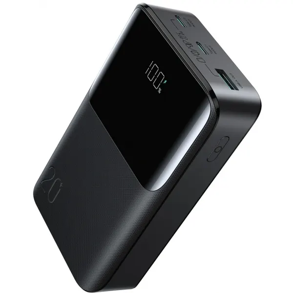 JOYROOM Baterie Externa Joyroom JR-QP192, 20000mAh, 22.5W, QC + PD, 1 x USB-A - 2 x USB-C, Neagra