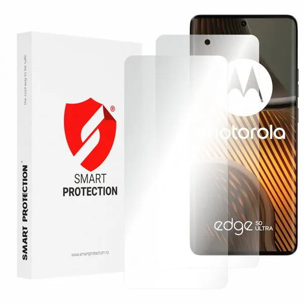 Smart Protection Folie de protectie Ecran Smart Protection Premium Classic pentru Motorola Edge 50 Ultra, Plastic, Set 2 bucati
