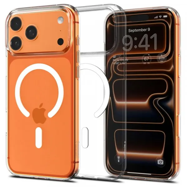 Spigen Husa MagSafe pentru Apple iPhone 17 Pro, Spigen, Liquid Crystal, Alba ACS10396