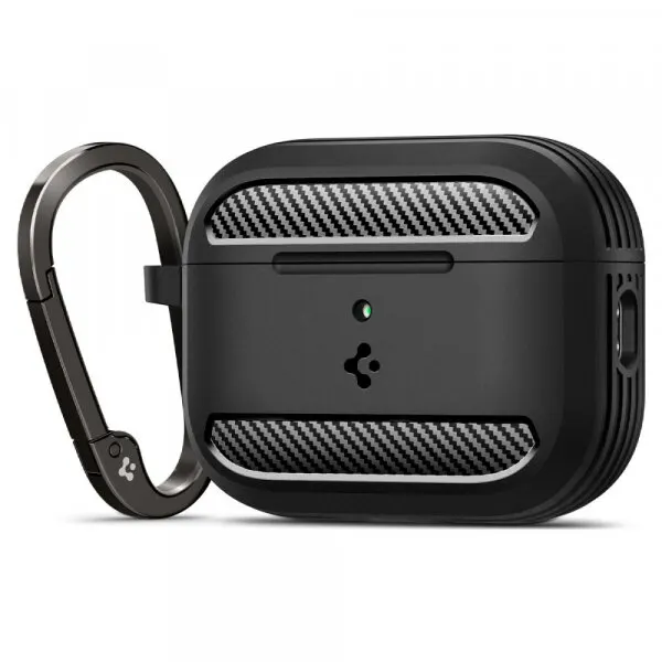 Spigen Husa Spigen Rugged Armor pentru Apple AirPods Pro 3, Neagra Mata ACS09822