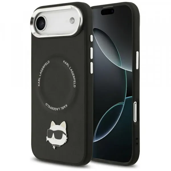 Karl Lagerfeld Husa MagSafe pentru Apple iPhone 17 Air, Karl Lagerfeld, Choupette Pin, Neagra