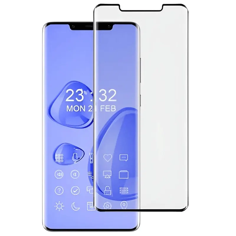 Flippy, Folie Sticla Securizata, Flippy, Pentru Huawei Mate 50 Pro, Full Glue, Margini Negre