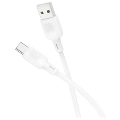 Borofone CABLU alimentare si date Borofone BX113, Fast Charging Data Cable pt. smartphone, USB la USB Type-C 3A , 1m, alb