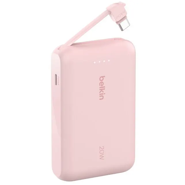 Belkin Baterie externa Belkin, BPB021HQPK, 20 W, 10000 mAh, Roz
