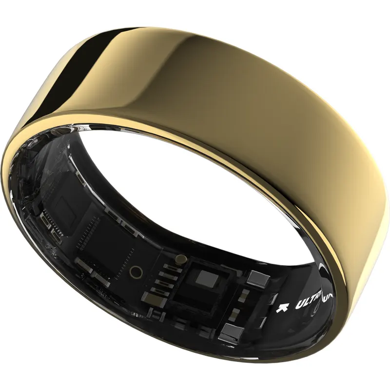 Ultrahuman Smart Ring Ultrahuman Ring Air UHRA-AG-13, Bluetooth BLE5, HRV, VO2 Max, Android/iOS, Monitorizare ritm cardiac, Saturatie Oxigen, Autonomie 6 zile, 24.05 mm, Auriu