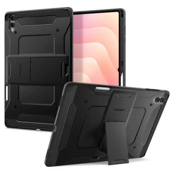 Spigen Husa pentru Samsung Galaxy Tab S11 Ultra, Spigen, Tough Armor, Neagra ACS10218