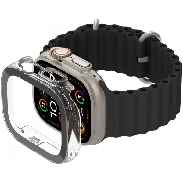 Belkin Husa Belkin ScreenForce TemperedCurve pentru Apple Watch Ultra Series, Transparenta OWA001zzCL