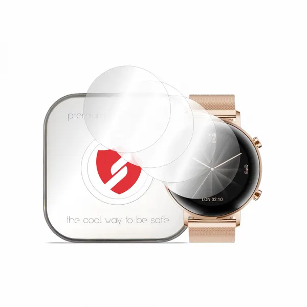 Smart Protection Folie Protectie Smart Protection Premium Classic pentru Huawei Watch GT 2 42mm, Set 4 bucati, Plastic
