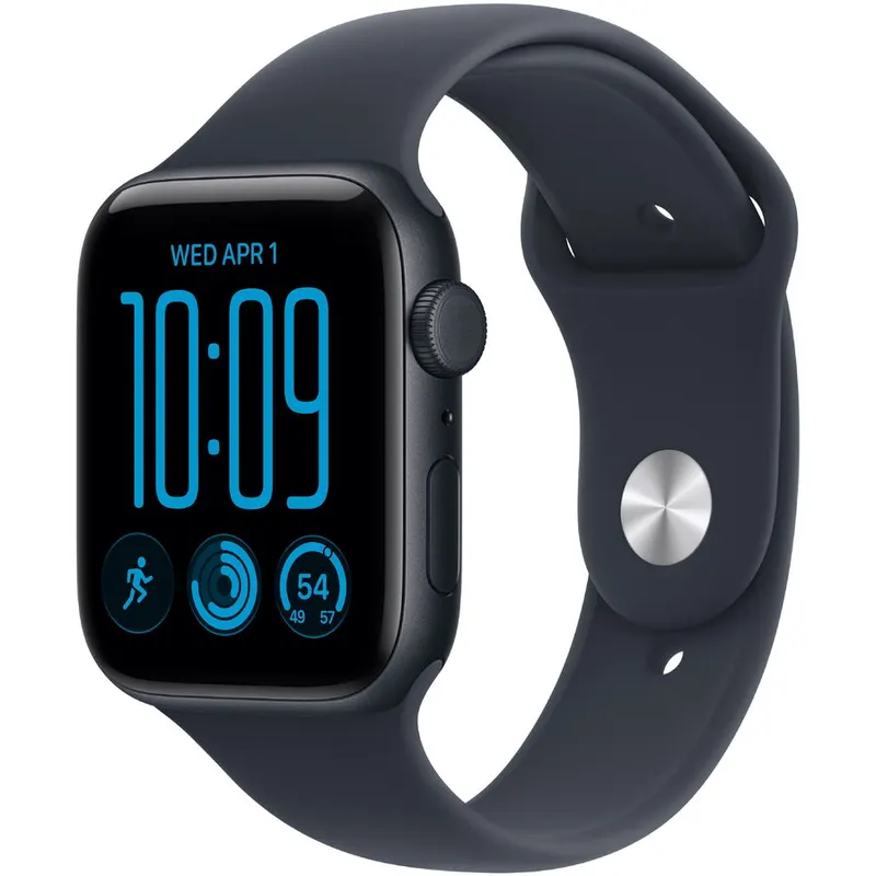Apple Smartwatch Apple Watch SE 3, GPS + Cellular, 44 mm, aluminiu Midnight, curea Navy Blue M/L