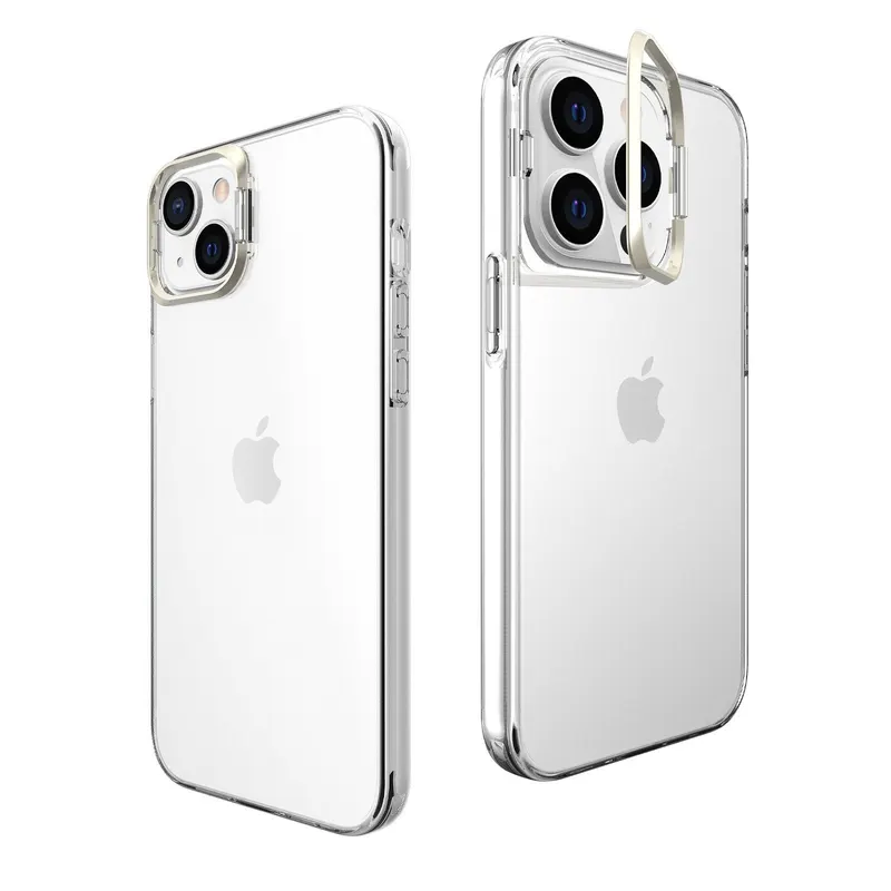 Flippy, Husa de protectie pentru iPhone 14, cu suport metalic pentru camera, Bracket Series