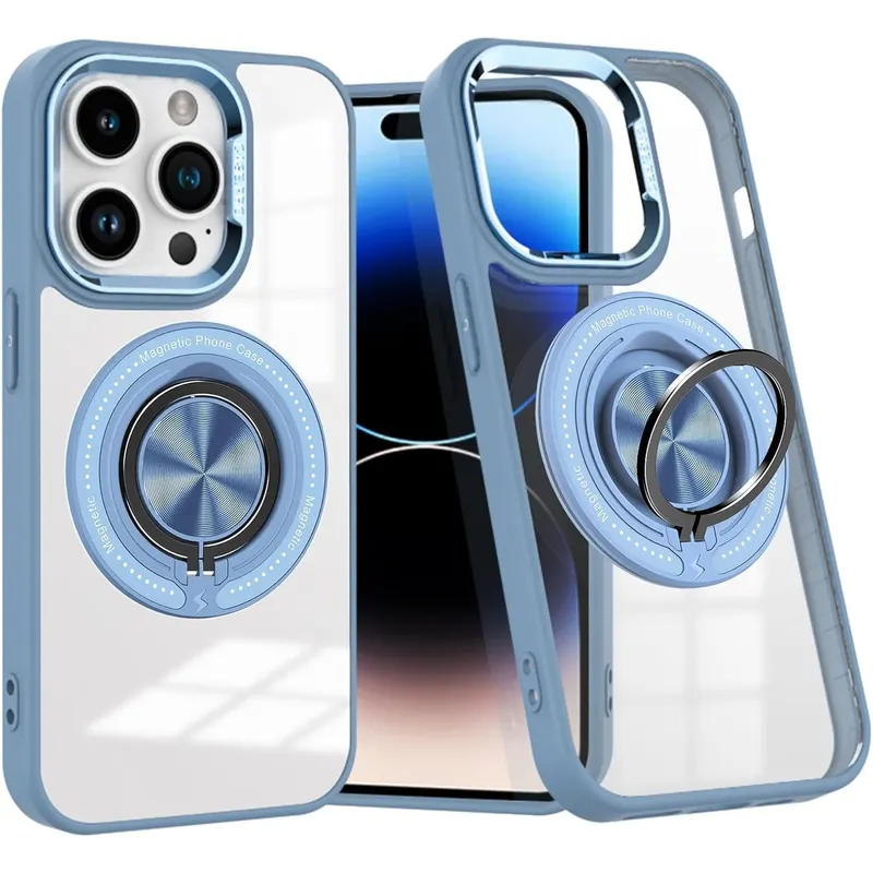 Husa de Protectie TPU, Flippy, pentru iPhone 16 Pro Max, Anticadere, cu Incarcare Wireless, Tehnologie Magsafe, Inel