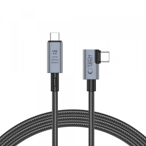 Tech-Protect Cablu Date si Incarcare USB-C - USB-C Tech-Protect Ultraboost Max L, 240W, 1.5m, Gri