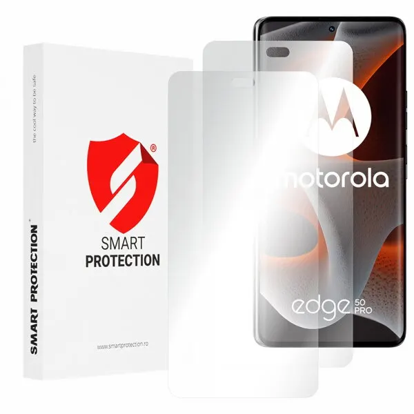 Smart Protection Folie de protectie Ecran Smart Protection Premium Classic pentru Motorola Edge 50 Pro, Plastic, Set 2 bucati