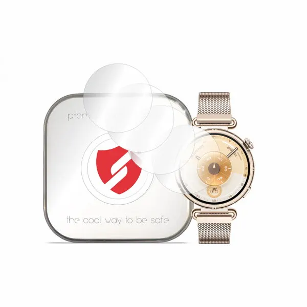 Smart Protection Folie Protectie Smart Protection Premium Classic pentru Huawei Watch GT 6 41mm, Set 4 bucati, Plastic