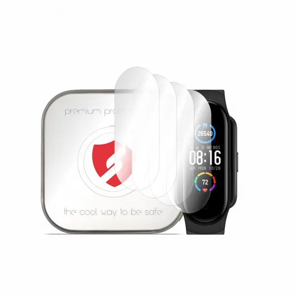 Smart Protection Folie Protectie Smart Protection Premium Classic pentru Amazfit Band 5 / Xiaomi Smart Band 6 / Band 5, Set 4 bucati, Plastic