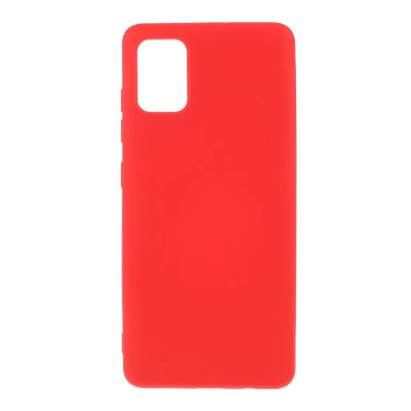 Samsung, Husa protectie compatibila cu Samsung A51 Liquid Silicone Case Rosu