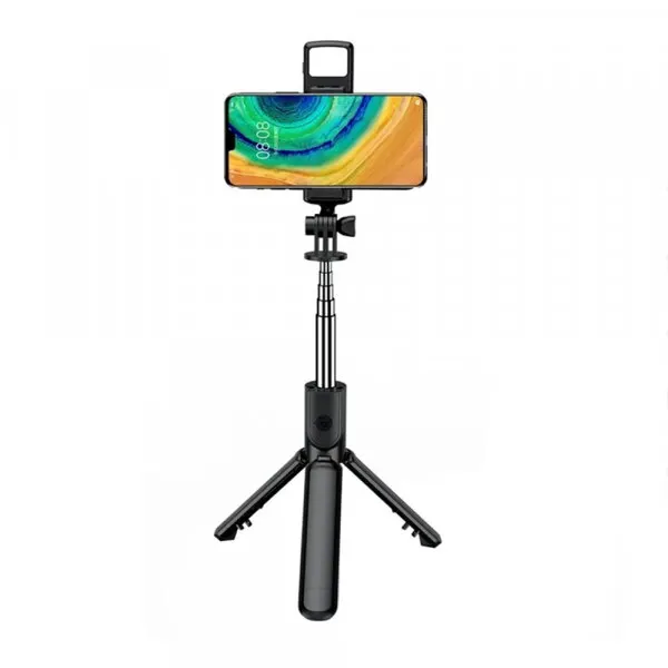 techsuit Selfie Stick Bluetooth Techsuit S03-S, Universal, Negru