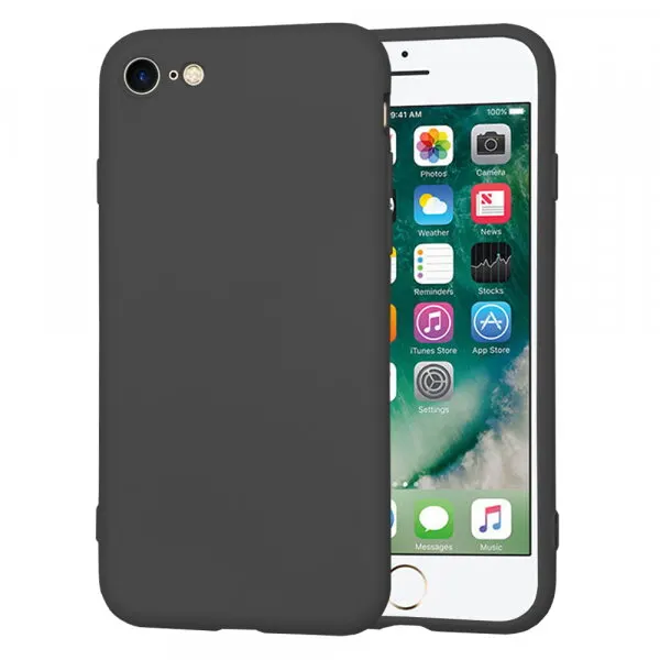 techsuit Husa pentru Apple iPhone SE (2022) / SE (2020) / 8 / 7, Techsuit, SoftFlex, Neagra