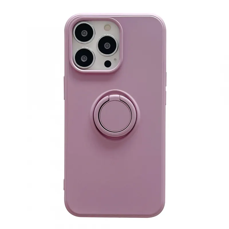 Flippy, Husa protectie Flippy compatibila cu Apple iPhone 13 Pro Max Liquid Silicone Ring cu suport