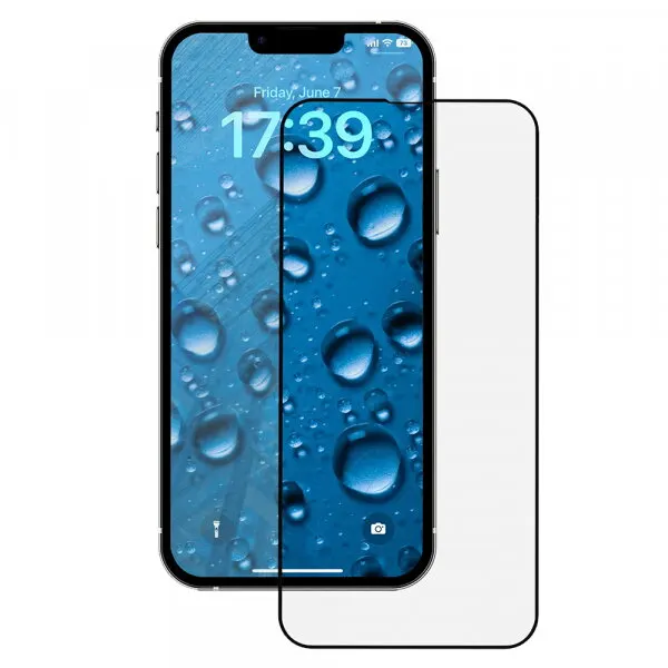 Anank Folie de protectie Ecran Anank 3X Reinforced pentru Apple iPhone 17e / 16e / 14 / 13 Pro, Sticla Securizata, Full Glue, 2.5D, Neagra