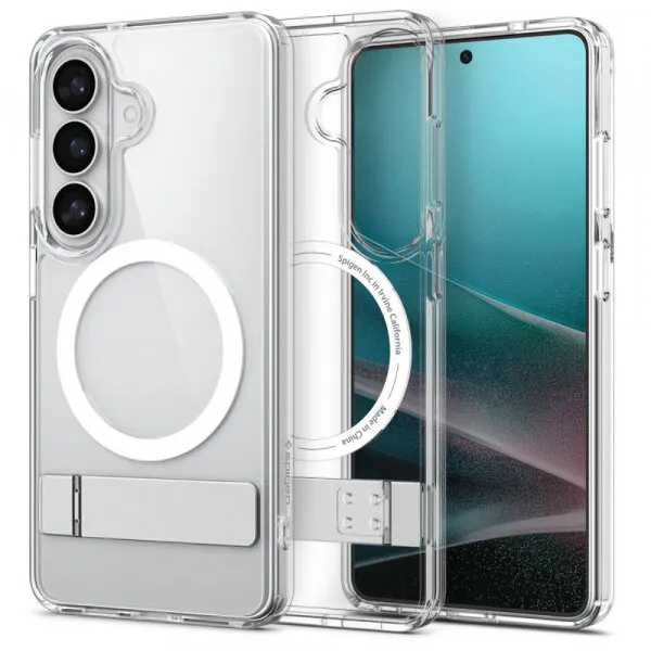 Spigen Husa MagSafe pentru Samsung Galaxy S26 Plus S947, Spigen, Ultra Hybrid S, Transparenta Alba ACS11050