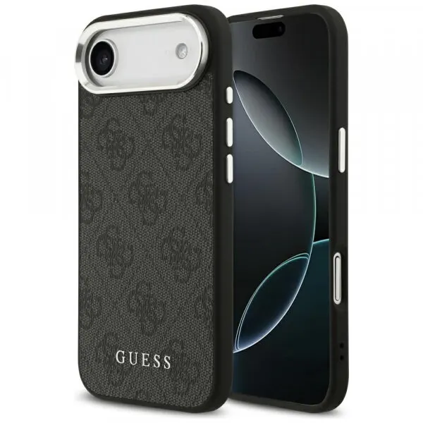 Guess Husa MagSafe pentru Apple iPhone 17 Air, Guess, 4G Classic Logo, Neagra