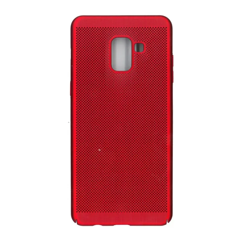 Samsung, Husa Samsung Galaxy A8 2018 Ultra Slim cu aerisire Rosu