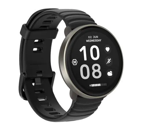 Smartwatch HAMMER Ventus, Bluetooth, Ecran AMOLED 1.32inch, GPS, Giroscop, Masurare oxigen din sange, Pedometru, Ritm cardiac, 5 ATM (Argintiu)