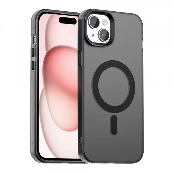 techsuit Husa MagSafe pentru Apple iPhone 15, Techsuit, CandyCase, Neagra
