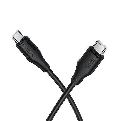 Cablu Date/Incarcare HOCO X124, USB-C - USB-C, 60W, 1m (Negru)