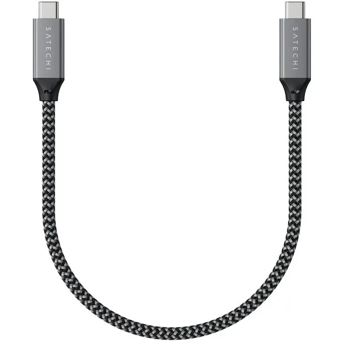 Satechi Satechi USB4 C-To-C Braided Cable 40 Gbps 25cm - Grey
