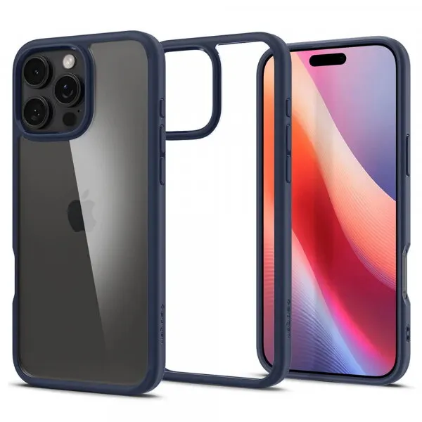 Spigen Husa pentru Apple iPhone 16 Pro Max, Spigen, Ultra Hybrid, Bleumarin ACS07997