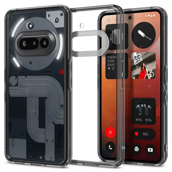 Spigen Husa pentru Nothing Phone (3a), Spigen, Ultra Hybrid, Fumurie ACS09373