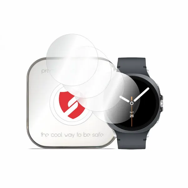 Smart Protection Folie Protectie Smart Protection Premium Classic pentru Samsung Galaxy Watch9 / Watch8 44mm, Set 4 bucati, Plastic