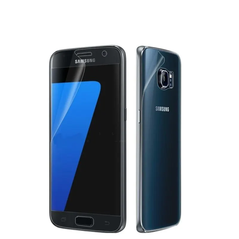 Samsung, Folie Plastic Samsung Galaxy S7 Edge Fata-Spate Transparent