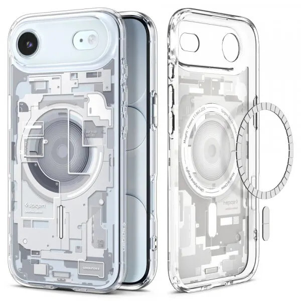 Spigen Husa MagSafe pentru Apple iPhone 17 Air, Spigen, Ultra Hybrid Zero One, Alba ACS10318