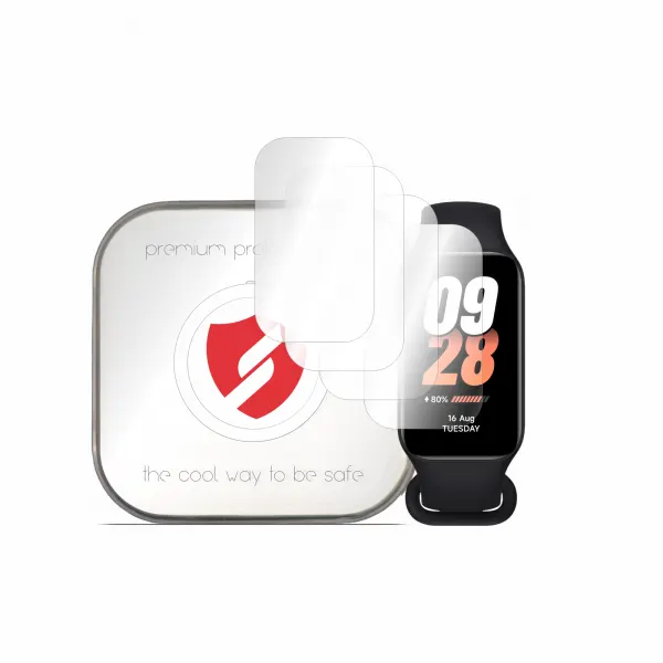 Smart Protection Folie Protectie Smart Protection Premium Classic pentru Xiaomi Smart Band 8 Active, Set 4 bucati, Plastic
