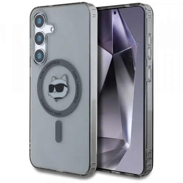 Karl Lagerfeld Husa MagSafe pentru Samsung Galaxy S25 S931, Karl Lagerfeld, IML Choupette's Head, Neagra