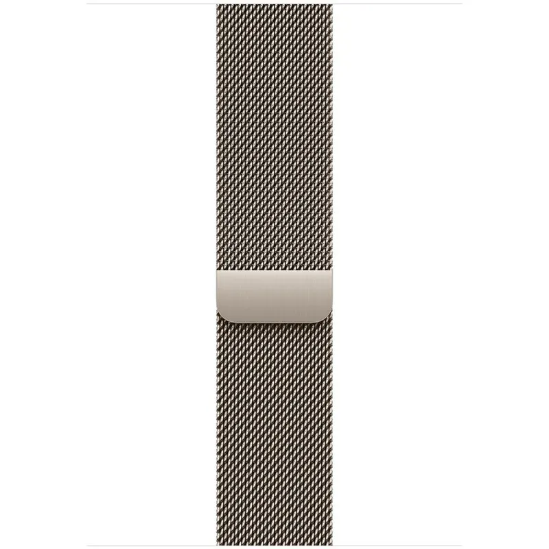 Apple Curea Apple Watch Milanese Loop, 46mm, S/M, otel inoxidabil, inchidere magnetica, Natural