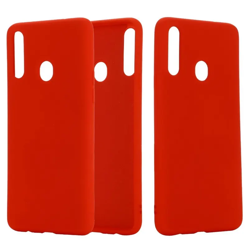 Samsung, Husa protectie compatibila cu Samsung A20E Liquid Silicone Case Rosu