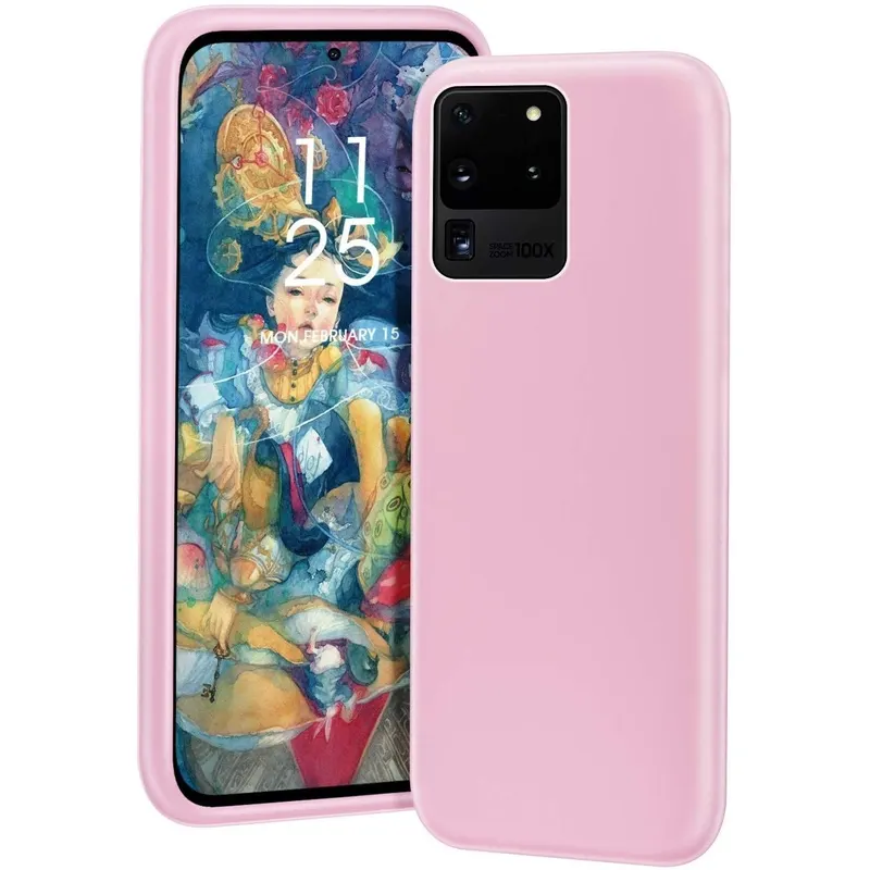 Flippy, Husa protectie Flippy compatibila cu Samsung S21 5G Liquid Silicone Case Roz