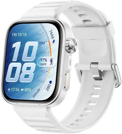 Smartwatch Huawei Watch Fit 5 Pro, Ecran AMOLED 1.92inch, Bluetooth, Monitorizare sanatate, Android/iOS, 5 ATM (Alb)