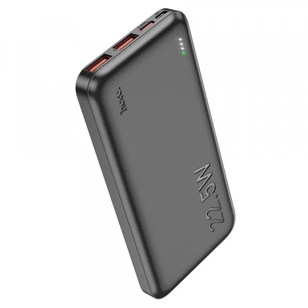 HOCO Baterie Externa HOCO J101, 10000mAh, 22.5W, QC + PD, 1 x USB-C - 2 x USB-A, Neagra