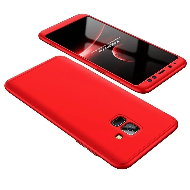 Samsung, Husa de protectie pentru Samsung Galaxy S8 Ultra-subtire 3 in 1 Rosu
