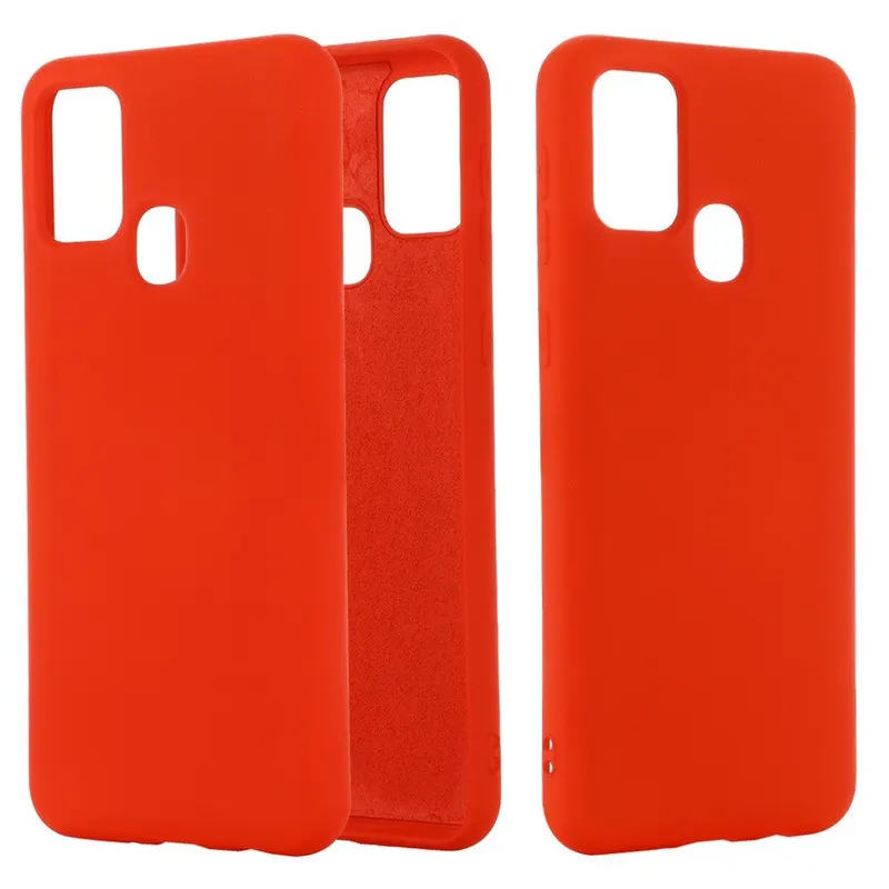 Flippy, Husa protectie Flippy compatibila cu Samsung Galaxy A21S Liquid Silicone Case Rosu